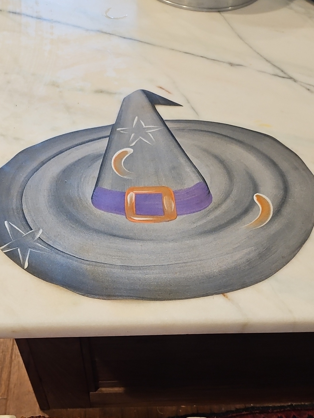 Vintage Carole Shiber Witch Hat Hand Painted Placemats
